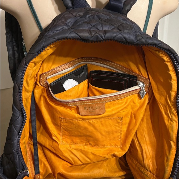 MZ Wallace Blue Camouflage Quilted Used Backpack! - Picture 5 of 16